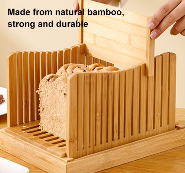 Bamboo Bread Slicer for Homemade Bread Loaf - ASPJ1073 - IdeaStage  Promotional Products